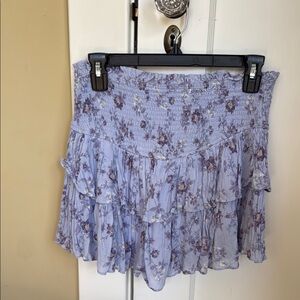 Mustard Seed Lilac Floral Skater Skirt